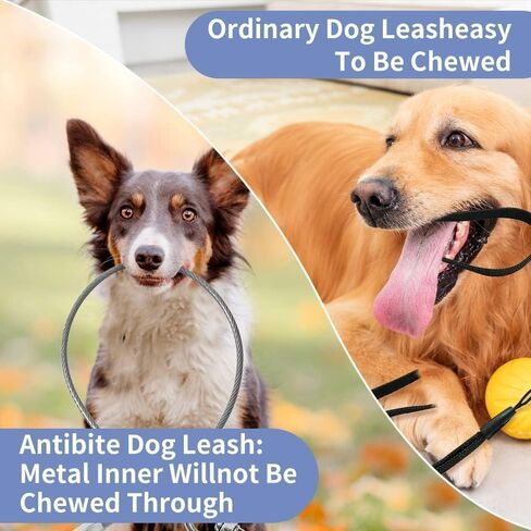 2 Pack Pack Proot Dog Extension ، 24 "Short Dog Leash Extender للتدريب على المشي ، مقود غير قابل للمضغ مناسب للكلاب الصغيرة المتوسطة (أسود*2) in Kuwait