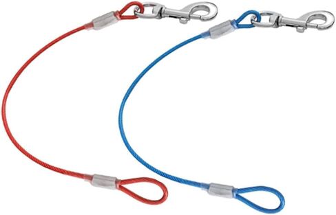 2 Pack Chew Proof Dog Leash Extension,24" Short Dog Leash Extender for Training Walking,Non Chewable Leashs Extender Suitable for Small Medium Larges Dogs (Black*2) in Kuwait