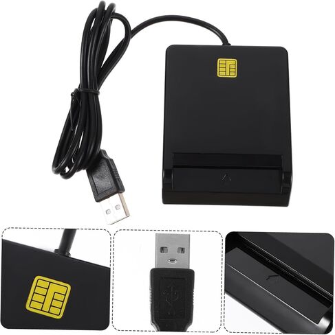 Homoyoyo USB Card Reader Multi-Function Smart Card Reader for Id ATM Ic Sim CAC Compatible Windows Vista x in Saudi Arabia