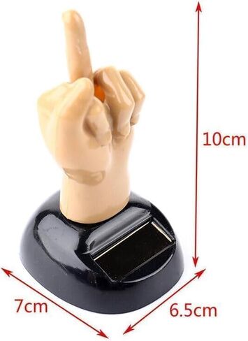 Car Dashboard Solar Powered Mid Finger Shaking Dancing Figure Decorative Figures Playsets, 3D Figurine Desk Solar Dancing Figurines, Dashboard Bobbleheads, Middle Finger Duck, Solar Power Kits in Saudi Arabia