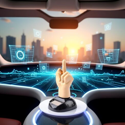 Car Dashboard Solar Powered Mid Finger Shaking Dancing Figure Decorative Figures Playsets, 3D Figurine Desk Solar Dancing Figurines, Dashboard Bobbleheads, Middle Finger Duck, Solar Power Kits in Saudi Arabia