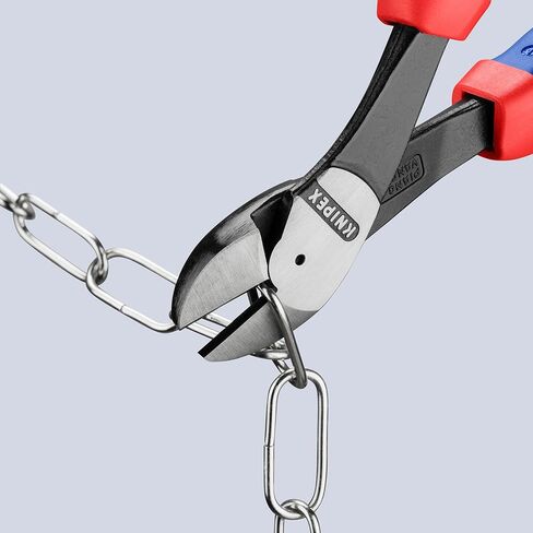 KNIPEX 74 22 200 Comfort Grip High Leverage Angled Diagonal Cutter, 8-Inch, Angled, Comfort Grip in Kuwait