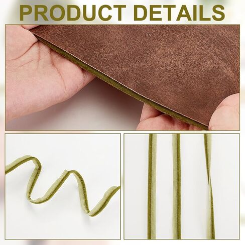 AHANDMAKER 10 Yards Piping Bias Tape, 1/2 Inch Velvet Piping Trim with Welting Cord Polyester Lip Cord Trim for Sewing Garment Clothing Upholstery Accessories DIY Crafting, Olive Drab in Saudi Arabia