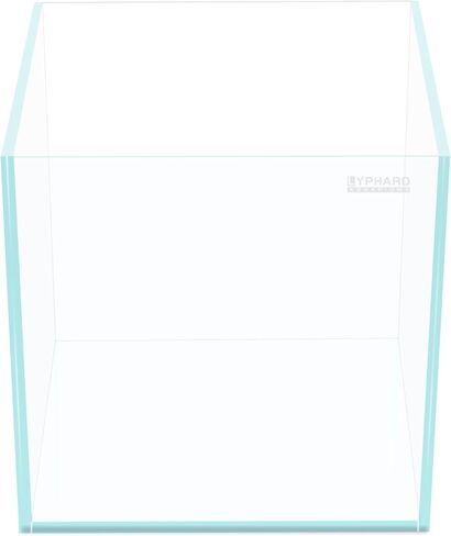 9.5 Gallon Rimless Aquarium, Ultra Clear Glass Low Iron Small Fish Tank for Betta, L15.7×W11.8×H11.8 Inches Thickness 5mm with EVA Foam Mat Included in Kuwait