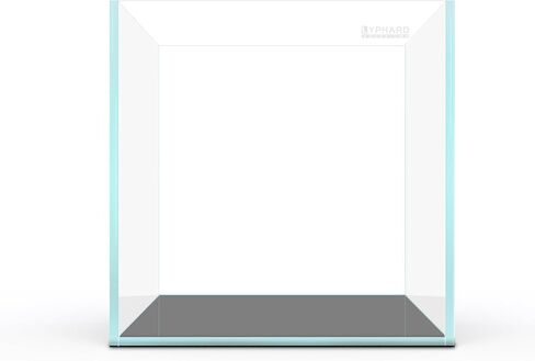 9.5 Gallon Rimless Aquarium, Ultra Clear Glass Low Iron Small Fish Tank for Betta, L15.7×W11.8×H11.8 Inches Thickness 5mm with EVA Foam Mat Included in Kuwait