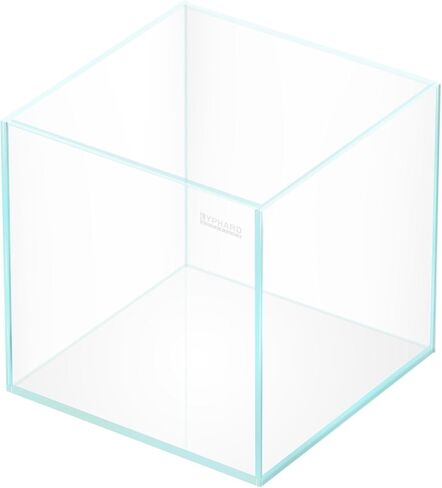 9.5 Gallon Rimless Aquarium, Ultra Clear Glass Low Iron Small Fish Tank for Betta, L15.7×W11.8×H11.8 Inches Thickness 5mm with EVA Foam Mat Included in Kuwait