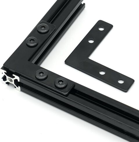 10 مجموعات من الأقواس السوداء على شكل T، بما في ذلك 40 قطعة M5 T-Slot Slot، 40 قطعة M5x8mm غطاء برغي سداسي الشكل، لفتحة 6 مم 2020 سلسلة من الألومنيوم in Kuwait