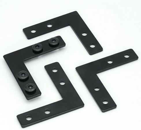 10 مجموعات من الأقواس السوداء على شكل T، بما في ذلك 40 قطعة M5 T-Slot Slot، 40 قطعة M5x8mm غطاء برغي سداسي الشكل، لفتحة 6 مم 2020 سلسلة من الألومنيوم in Kuwait