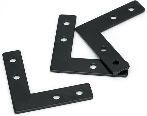 10 مجموعات من الأقواس السوداء على شكل T، بما في ذلك 40 قطعة M5 T-Slot Slot، 40 قطعة M5x8mm غطاء برغي سداسي الشكل، لفتحة 6 مم 2020 سلسلة من الألومنيوم in Kuwait