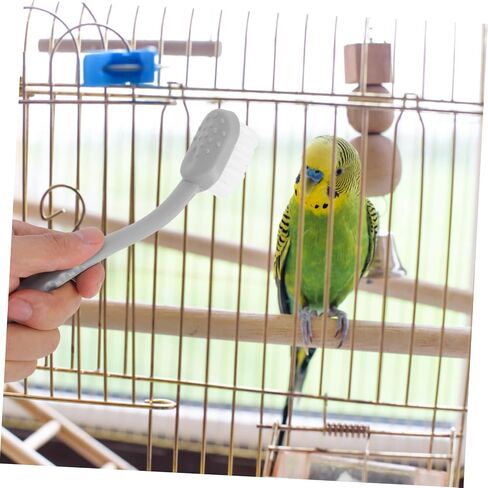 4pcs Bird Cage Cleaner Brush Long Handle Parrot Cage Washing Tool with Double Heads for Easy Cleaning and Maintenance for Pet Owners in Saudi Arabia