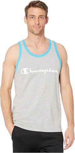 Champion Men's Classic Jersey Tank, Script Logo in Saudi Arabia
