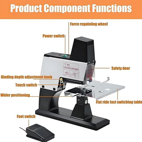 آلة الموثق السريعة الكهربائية ، دباسة السرج ، السرعة الثقيلة 2-in-1،9 ، مع دواسة ، عملية سهلة ، للمتاجر الرسومية (مزدوجة) in Kuwait