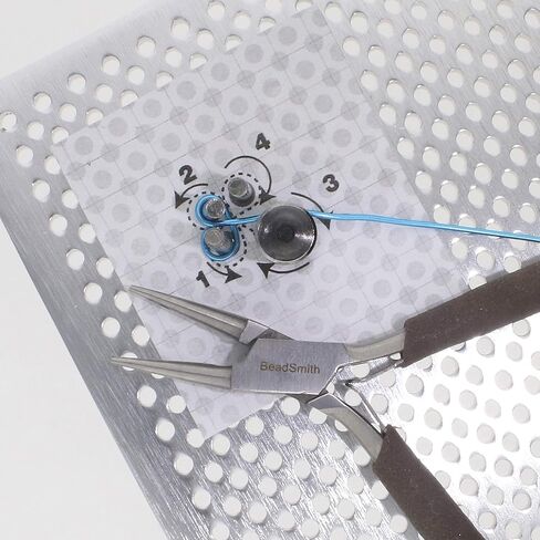The Beadsmith, Wig Jig, Wig-A-Ma-Jig Deluxe, 4.5 x 5.5 inch Square jig, Includes 30 Metal pegs, Tool for Making Wire findings, Components and Jewelry Designs in Saudi Arabia