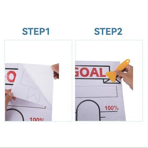 2 Pcs Fundraising Thermometer Goal Charts, 48" x 12" Dry Erase Progress Trackers: Ideal for School Fundraisers, Non-Profit Events, Charity Drives & Community Projects in Saudi Arabia