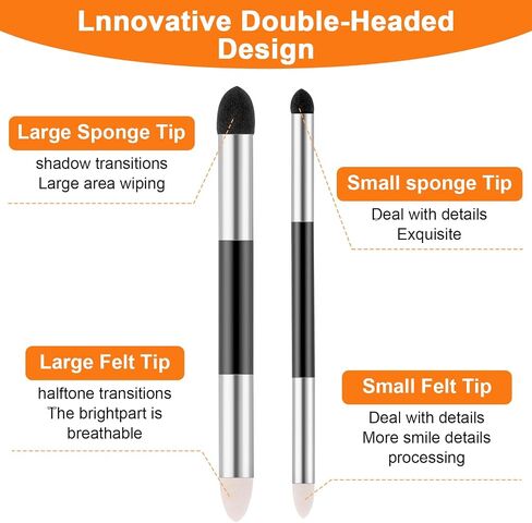 9 Pcs Blending Stumps for Drawing, Washable & Reusable Blending Sponge Pens and Sandpaper Pencil Sharpener Tortillions Blendings Sticks Drawing Art Blenders for Student Artist Charcoal Sketch in Saudi Arabia