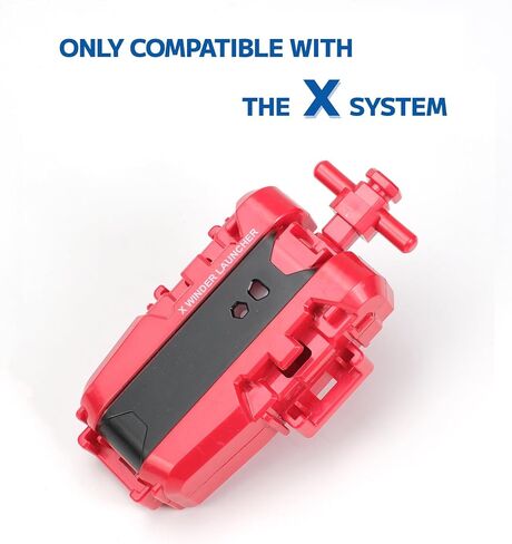 2 Pack X String Launcher ، Lawer Blade X Gyro Launcher مجموعة لمعارك اللاعبين ، فقط العمل مع قمم الغزل اليمنى (Red + Black) in Kuwait