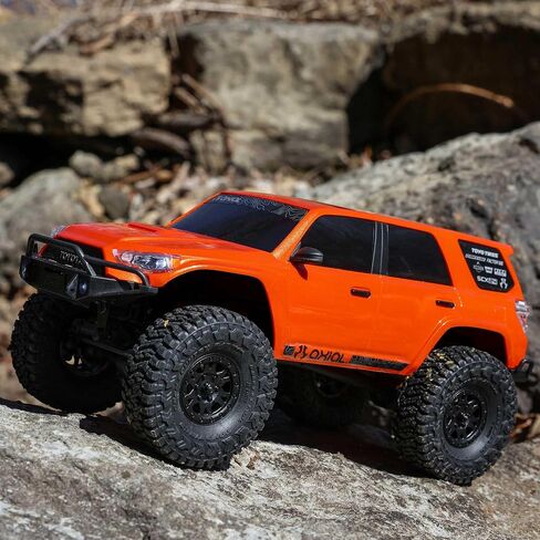 شاحنة RC المحورية 1/24 SCX24 Toyota 4Runner 4x4 RTR زاحف الصخور ، RTR (البطارية والشاحن المشمولة) الرمادي ، AXI-2035T2 in Kuwait