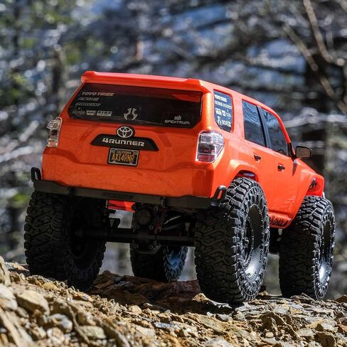 شاحنة RC المحورية 1/24 SCX24 Toyota 4Runner 4x4 RTR زاحف الصخور ، RTR (البطارية والشاحن المشمولة) الرمادي ، AXI-2035T2 in Kuwait