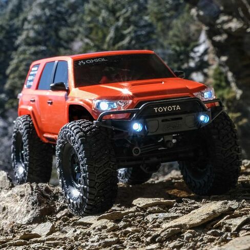شاحنة RC المحورية 1/24 SCX24 Toyota 4Runner 4x4 RTR زاحف الصخور ، RTR (البطارية والشاحن المشمولة) الرمادي ، AXI-2035T2 in Kuwait