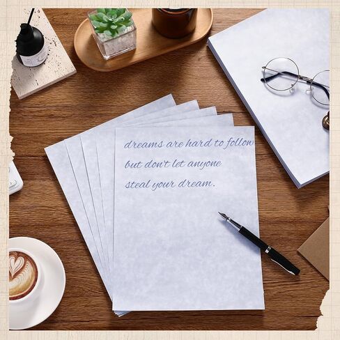 Epakh 200 Sheets Old Age Parchment Paper 8.5 x 11 Inch Standard Letter Vintage Colored Old Parchment Semblance Double Side Printing Paper(Light Beige) in Saudi Arabia