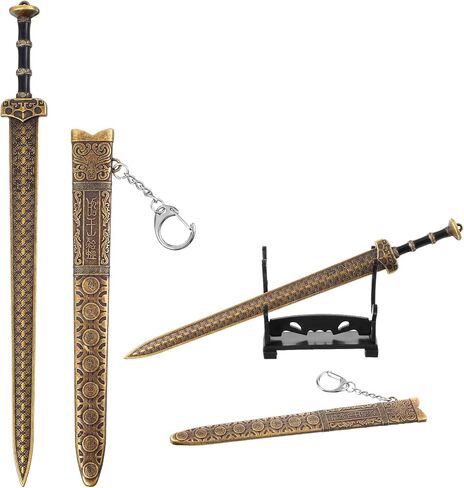 Ancient Sword Letter Opener with Sheath and Display Stand, Decorative Vintage Letter Opener Sword Mail Open Tool Envelope Slitter Zincalloy Blade in Saudi Arabia