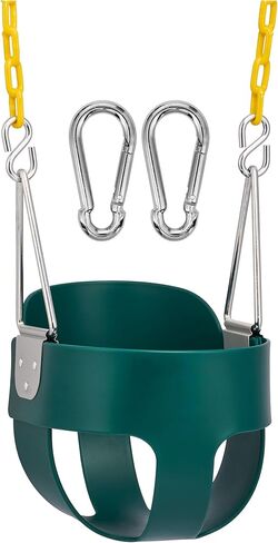 Sorbus Baby Swing - High Back Full Toddler Swing, Bucket Swing for Infants and Toddlers, with Coated Chains Fully Assembled Swing Set Accessories - Durable and Comfortable - Ages 6 Months and Up in Saudi Arabia
