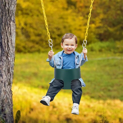 Sorbus Baby Swing - High Back Full Toddler Swing, Bucket Swing for Infants and Toddlers, with Coated Chains Fully Assembled Swing Set Accessories - Durable and Comfortable - Ages 6 Months and Up in Saudi Arabia