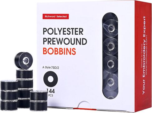 Poolin Size A (Class 15 / SA156) Prewound Bobbins 75D/2 White in Saudi Arabia