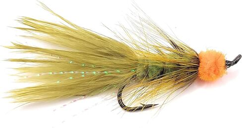 Egg sucking leech, fly fishing, multiple colors, trout, salmon, and other fresh water species, salmon hook, set of ten flies (10pcs set), two flies of each color, multiple sizes available (Hook # 6) in Saudi Arabia