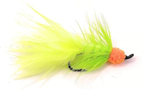 Egg sucking leech, fly fishing, multiple colors, trout, salmon, and other fresh water species, salmon hook, set of ten flies (10pcs set), two flies of each color, multiple sizes available (Hook # 6) in Saudi Arabia