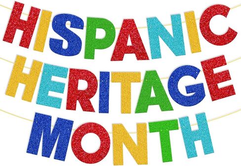 لافتة شهر التراث من أصل إسباني ، شهر Happy Homepanic Garland Decoration الإسباني للحدث ، الاحتفال بالاحتفال بالذكرى السنوية in Kuwait