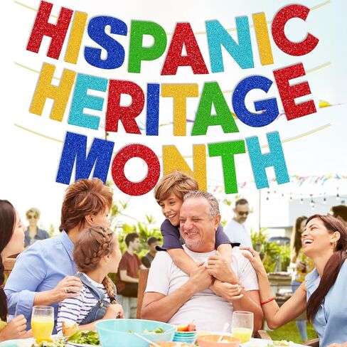 لافتة شهر التراث من أصل إسباني ، شهر Happy Homepanic Garland Decoration الإسباني للحدث ، الاحتفال بالاحتفال بالذكرى السنوية in Kuwait