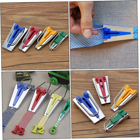 STOBOK 1 Set Pin Bag Bias Sewing Tape Sewing Supplies Quilter Pin Biasing Strips Tailor Fabric Tape Bias Tape Making Tool Bias Tape Folder Quilting Alloy Sewing Tools Manual Purple in Saudi Arabia