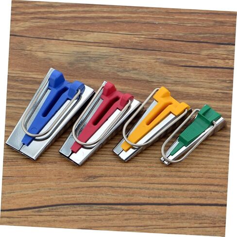STOBOK 1 Set Pin Bag Bias Sewing Tape Sewing Supplies Quilter Pin Biasing Strips Tailor Fabric Tape Bias Tape Making Tool Bias Tape Folder Quilting Alloy Sewing Tools Manual Purple in Saudi Arabia