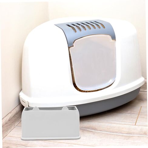 Cat Litter Scoop Holder Durable Grey Base for Litter Scoop Storage Charming Cat Themed Design Keeps Litter Box Area Organized Essential Cat Litter Box in Saudi Arabia