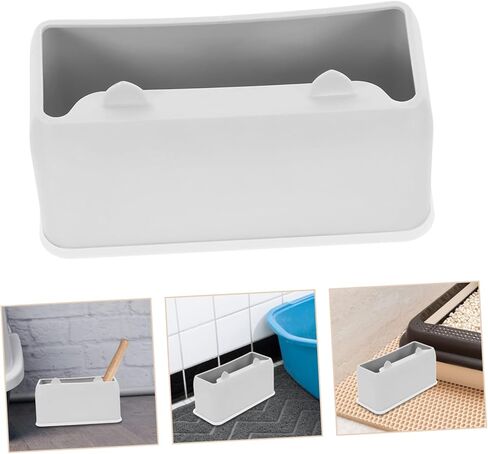 Cat Litter Scoop Holder Durable Grey Base for Litter Scoop Storage Charming Cat Themed Design Keeps Litter Box Area Organized Essential Cat Litter Box in Saudi Arabia