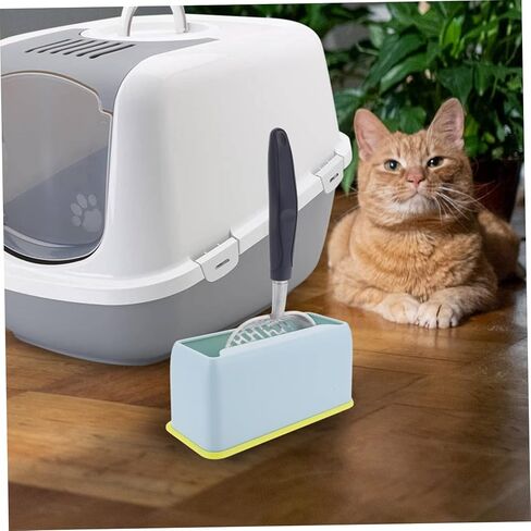 DECHOUS 2Pcs Cat Litter Scoop Holder Convenient Plastic Stand for Litter Scooper Durable Storage for Cat Waste Keeps Floors and Organized in Saudi Arabia