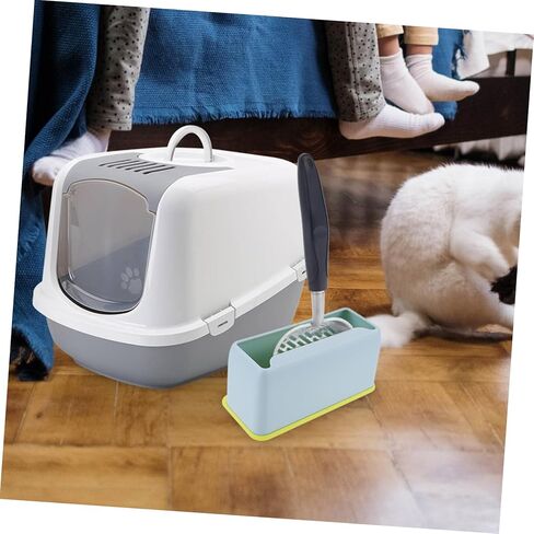 DECHOUS 2Pcs Cat Litter Scoop Holder Convenient Plastic Stand for Litter Scooper Durable Storage for Cat Waste Keeps Floors and Organized in Saudi Arabia