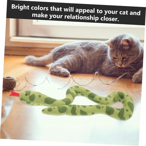 Toyvian 4Pcs Wear Resistant Plush Cat Kitten Playthings in Brown Yellow Green Scratch Resistant Bite Accessories for Indoor Cats to Promote Exercise and in Saudi Arabia