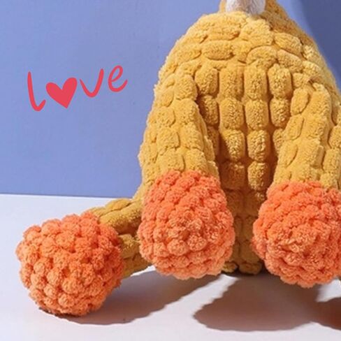 Interactive Stuffed Squeaky Chew Toy Plush Donkey, Dog, Giraffe Dog Toys with Soft Fabric for Small Big Large Dogs Durable Teeth Cleaning Play (Giraffe) in Saudi Arabia