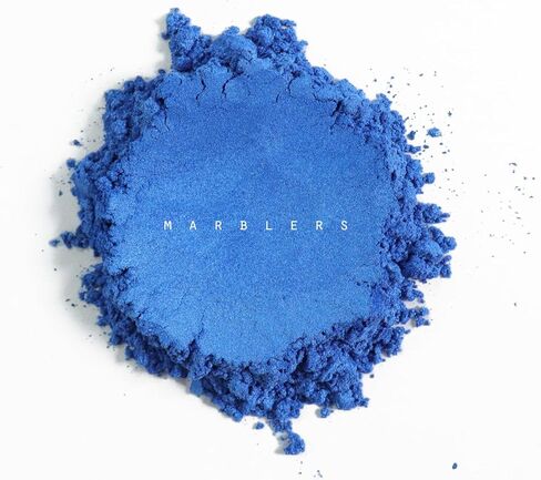 MARBLERS Blue Mica Powder Colorant [Fine Navy] 3oz (85g) | Cosmetic | Epoxy Resin Pigment | Dye | Non-Toxic, Vegan, Cruelty-Free | Lip Gloss, Nails, Body Butter | Bath Bomb, Candle & Soap Making in Kuwait