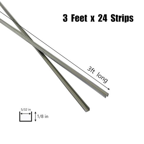 1/8 "جاء u zinc لتأطير أعمال الزجاج الملون ، وجاء 36 قدم u قناة الزنك (3ft × 12) in Kuwait