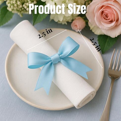 80 Pcs Twist Ties Black Gift Wrap Bows – 2.5 Inch Ribbon Bows for Gift Wrapping, Business Gifts, Graduation, Wedding Decor, Party Favors, DIY Crafts, Holiday Packages in Saudi Arabia