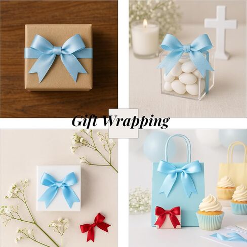 80 Pcs Twist Ties Black Gift Wrap Bows – 2.5 Inch Ribbon Bows for Gift Wrapping, Business Gifts, Graduation, Wedding Decor, Party Favors, DIY Crafts, Holiday Packages in Saudi Arabia