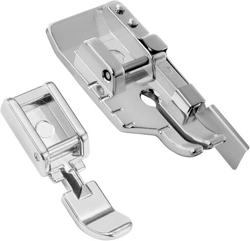 2 PCS قدم سحاب غير مرئية ، أقدام مكبس آلة الخياطة ، بما في ذلك سستة صغيرة واحدة ، 1 1/4 حزام خياطة اللحف ، خياطة دقيقة ، مناسبة على نطاق واسع لآلات الخياطة المنخفضة المقطوعة in Saudi Arabia