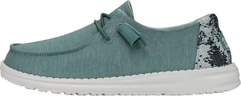 Hey Dude Women's Wendy Stretch Fleece Sea Blue Size 5 | Women's Shoes | Women's Slip On Shoes | Comfortable & Light-Weight in Kuwait