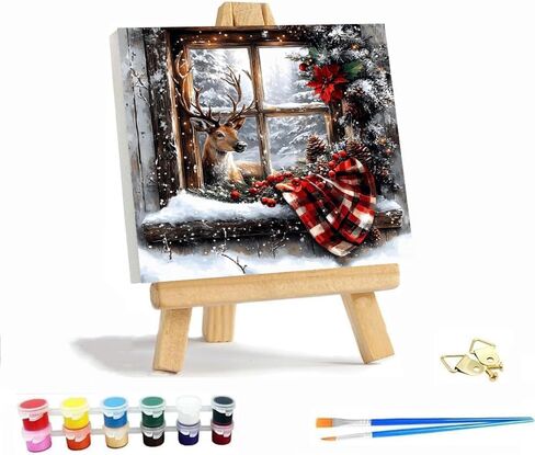 Vigegu Fall Ghost Paint بواسطة أرقام أرقام للبالغين مع طلاء عيد الشكر من خلال رقم DIY Acrylic Paint بواسطة مجموعات الأرقام لديكور الجدار 10x10in in Saudi Arabia