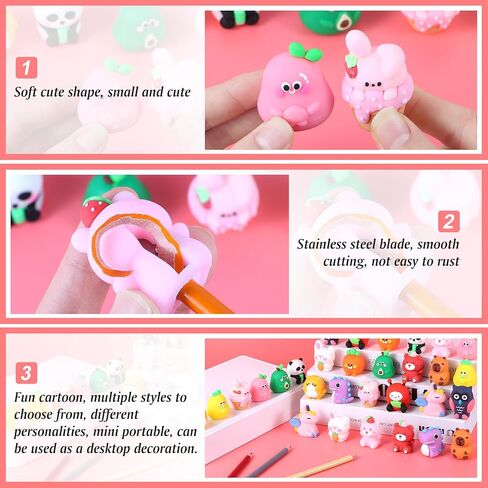 30 PCS Cute Pencil Sharpener for Kids Handheld Pencil Sharpener Bulk Kawaii Manual Pencil Sharpeners Kids Pencil Sharpeners for School Office Home (30) in Saudi Arabia