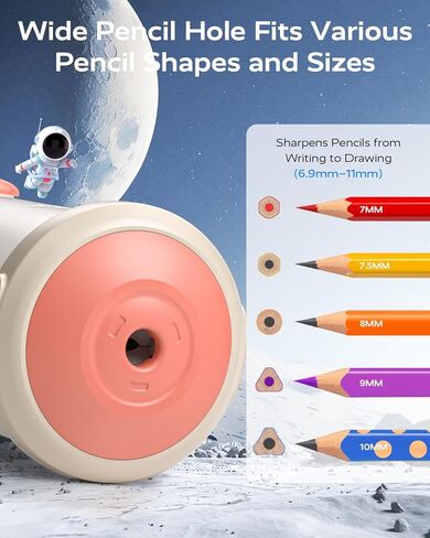 مراهاة قلم رصاص كهربائي للأطفال ، قابلة لإعادة الشحن ، وقابلة لإعادة الشحن ، و OUT SPACERSIP SPACERAL SHAPERER CARMATIC CARMEN in Kuwait