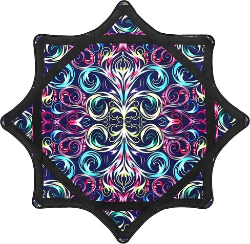 Beginner to Pro Spinning Cloth Flow Toy – Colorful Juggling Prop, 24.4 Inch 300 Grams, Flow Star Style (Paisley Pattern) in Kuwait